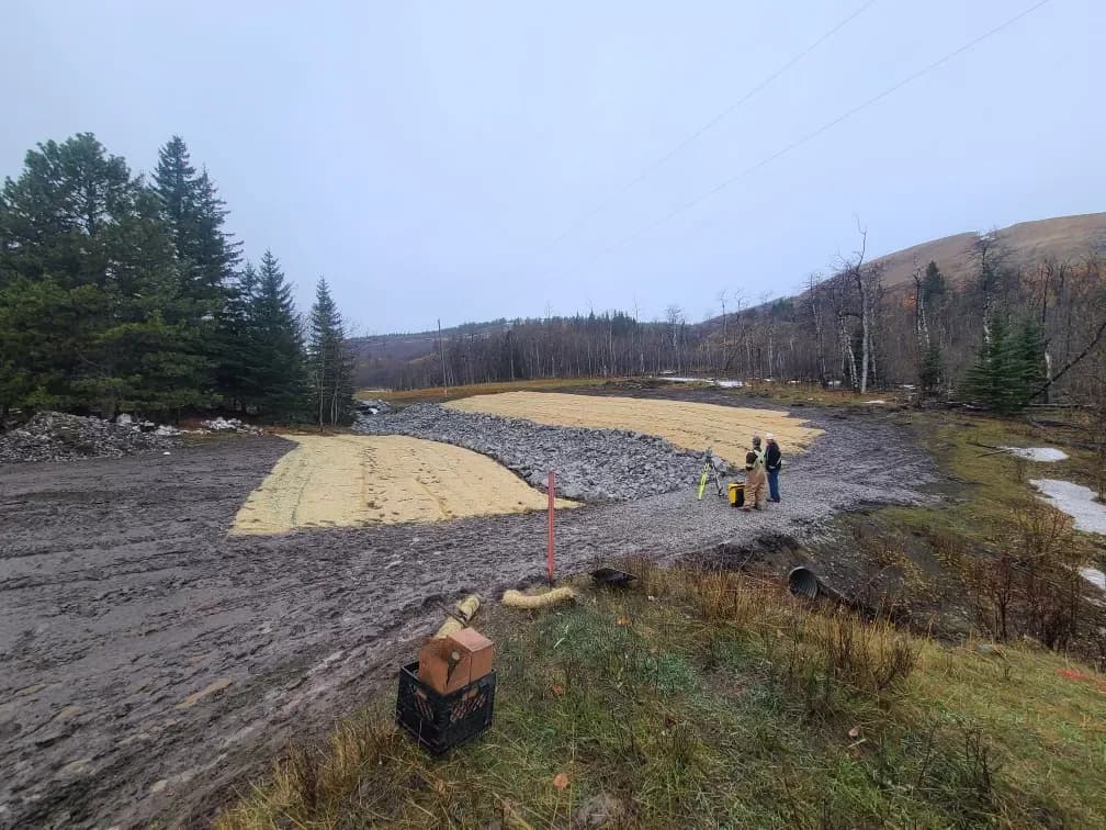 Professional land reclamation services by Hansen's Excavating